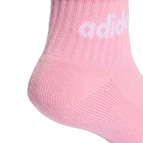 adidas ▫️ Meias até ao tornozelo Unisex Linear para crianças (Miúdos) 4