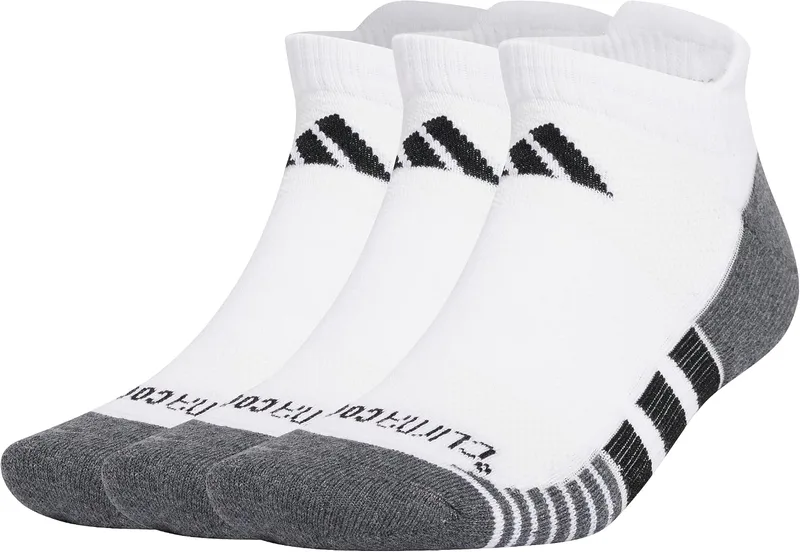 adidas ▫️ Meias baixas unissexo Performance CLIMACOOL com amortecimento – 3 pares