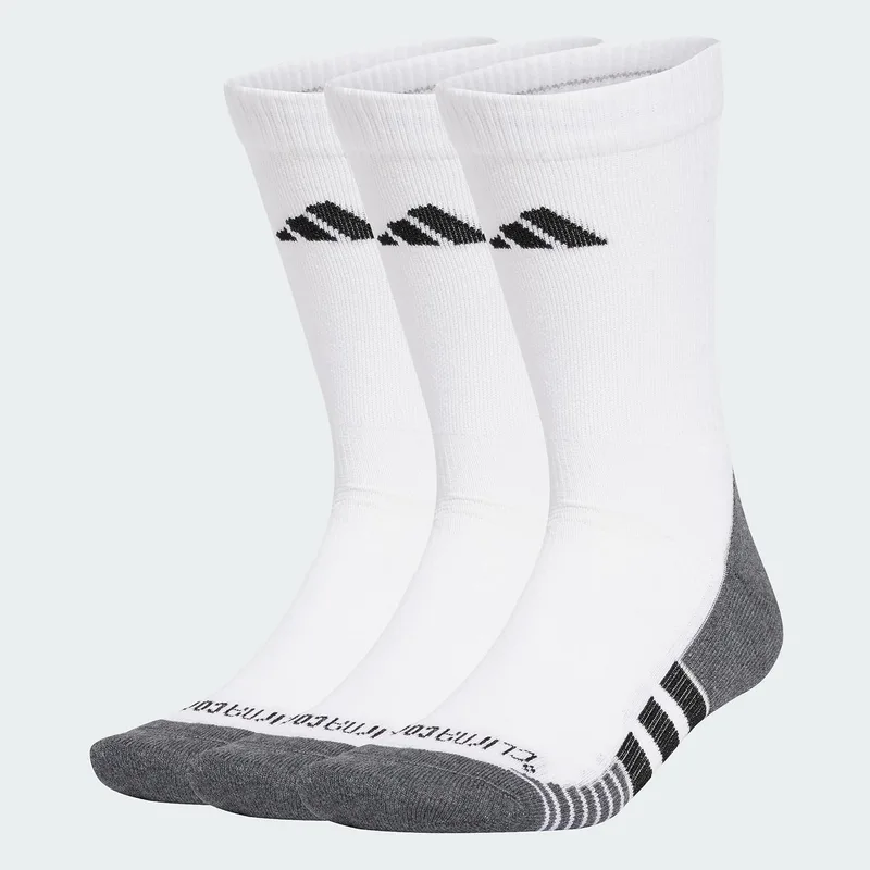 adidas ▫️ Meias unissexo clássicas Performance CLIMACOOL com amortecimento – 3 pares