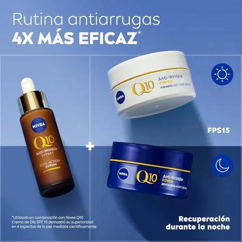 NIVEA ▫️ Q10 Anti-rugas Expert Sérum de Dupla Ação (30 ml) - Sérum facial antienvelhecimento, tecnologia antiglicação, bloqueia os danos causados pelos açúcares - Pele seca, mista, normal - 30 ml 4