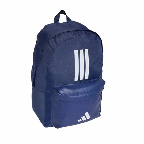 adidas ▫️ Mochila Unissexo para Adultos Classic Three Stripes Back To School, Azul Escuro/Branco, Tamanho Único 4