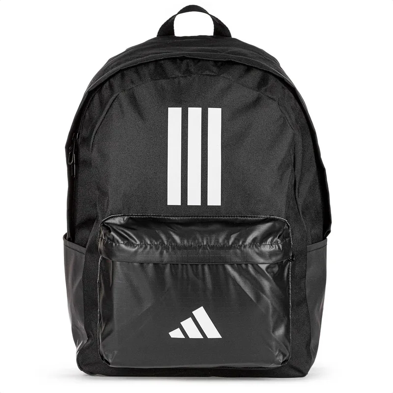 adidas ▫️ Mochila Unissexo para Adulto Classic Three Stripes Back To School, Preto/Branco, Tamanho Único