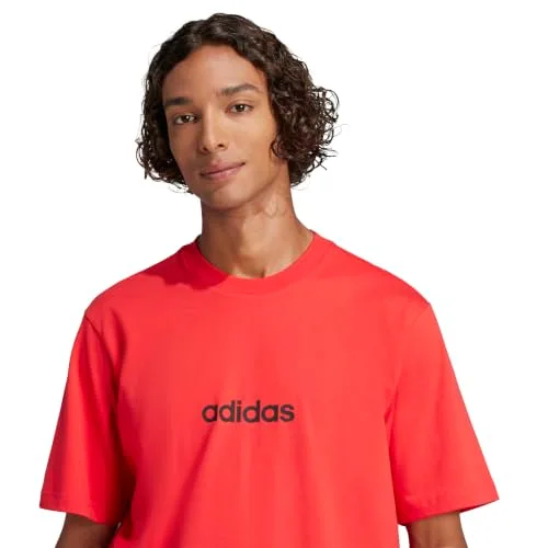 adidas ▫️ Camisola Essentials Linear Single Jersey para homem 4