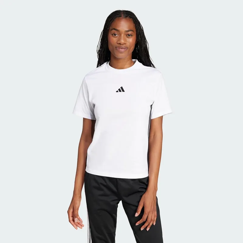 adidas ▫️ Camisola Essentials Cotton 3 Bandas para mulher