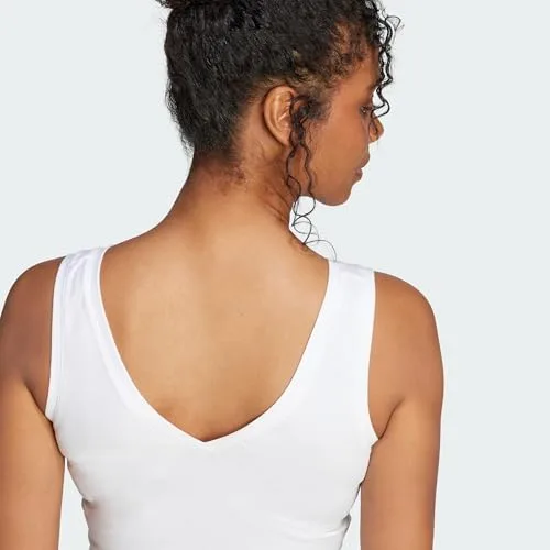 adidas ▫️ Camisola de alças para mulher Essentials Small Logo Cotton Lifestyle 3