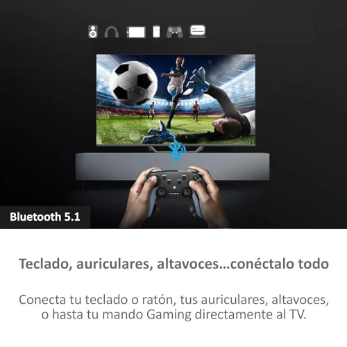 Haier ▫️ QLED 4K UHD H50S80EUX - Smart TV de 50", Google TV, Dolby Audio, HDR 10, comando remoto inteligente, Google Assistant, Bluetooth 5.1, DBX TV, 4 portas HDMI 2.1, sem moldura, 2024 6