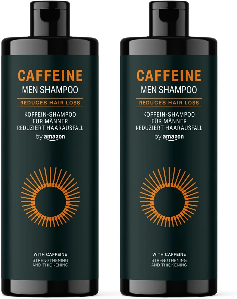 by Amazon ▫️ por Amazon - Champô Caffeine Men, 2 x 400 ml