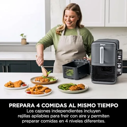 Ninja ▫️ Double Stack XL, Fritadeira de Ar Quente, 9,5 L, em cinzento, SL400EU 4