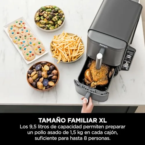 Ninja ▫️ Double Stack XL, Fritadeira de Ar Quente, 9,5 L, em cinzento, SL400EU 5