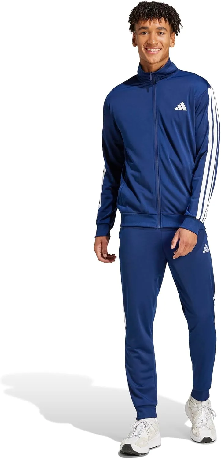 adidas ▫️ Homem SPORTSWEAR BASIC 3 STRIPES FATO DE TREINO EM MALHA