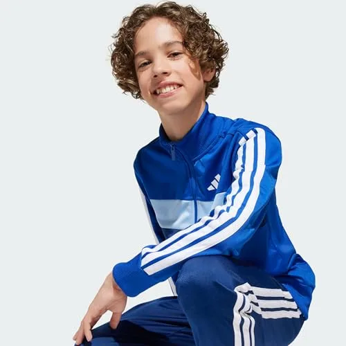 adidas ▫️ Unissexo para crianças SEASONAL ESSENTIALS TIBERIO 3 STRIPES FATO DE TREINO EM MALHA 2