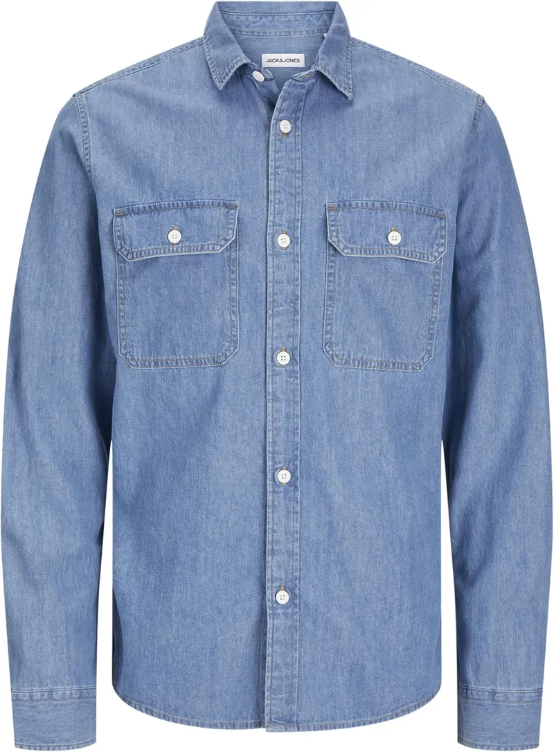 JACK & JONES ▫️ T-shirt Jjetravis Ls Noos Camisa de manga comprida para homem