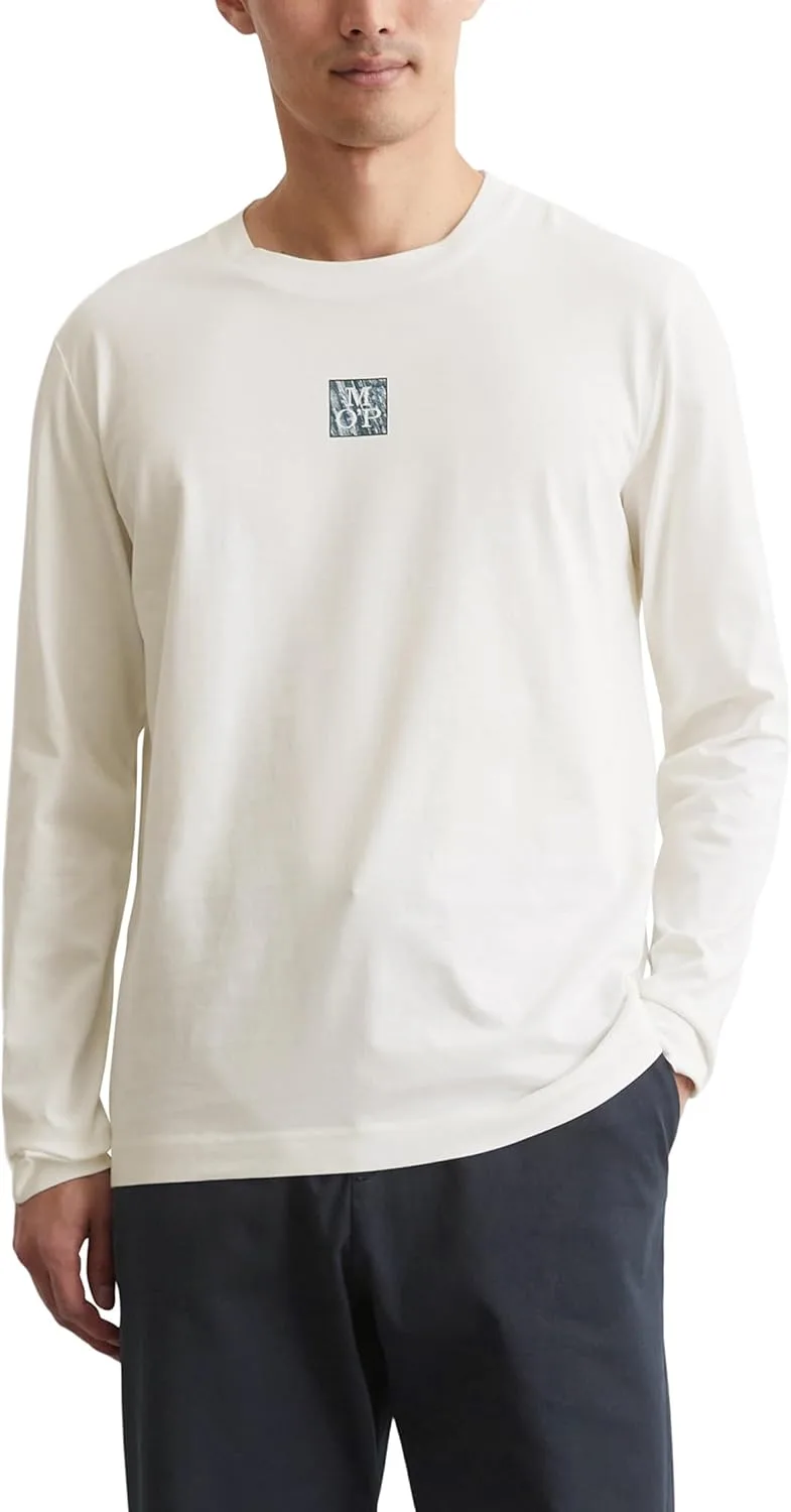 Marc O'Polo ▫️ Marc OߴPolo T-shirt básica de manga comprida em algodão orgânico para homem