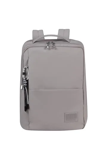 Samsonite ▫️ Wander Last, mochila para computador portátil feminina, 14,1" (37,5 cm), para a escola e negócios, com suporte para garrafas, ergonómica, repelente à água, 14 L, rosa freixo 2