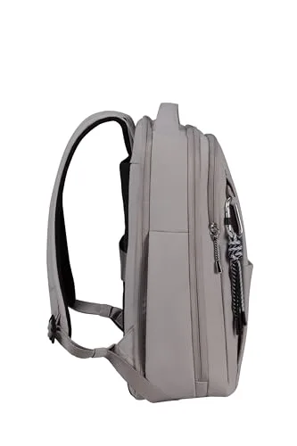 Samsonite ▫️ Wander Last, mochila para computador portátil feminina, 14,1" (37,5 cm), para a escola e negócios, com suporte para garrafas, ergonómica, repelente à água, 14 L, rosa freixo 3