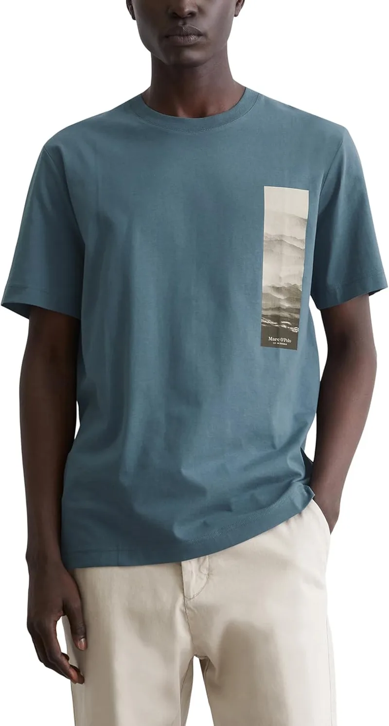 Marc O'Polo ▫️ T-shirt Marc OߴPolo em algodão orgânico Ajuste regular para homem