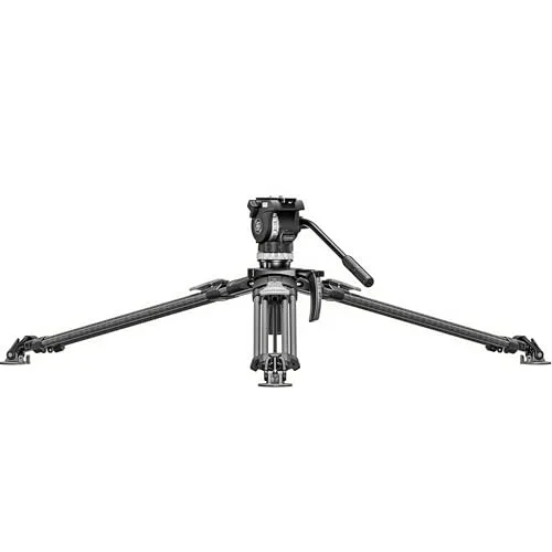 LEOFOTO ▫️ Tripé de carbono LVF-163C + FH-10 Kit de tripé de vídeo 3