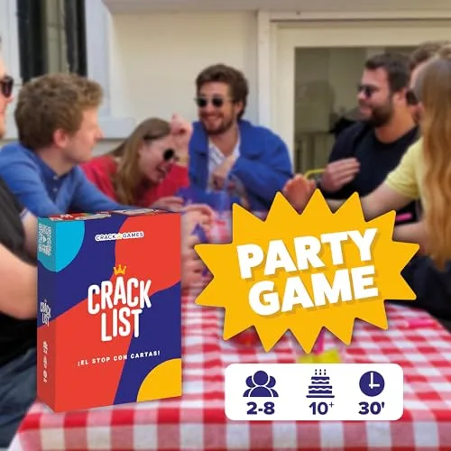 CRACK LIST ▫️ Jogo de mesa, «El Stop» com cartas, para adultos e famílias, 2-8 5