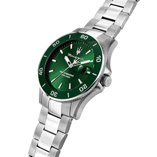 Maserati ▫️ Relógio para homem, edição limitada, hora, data, analógico, bracelete em aço, resistente à água, coleção Competition - R8853100039 2