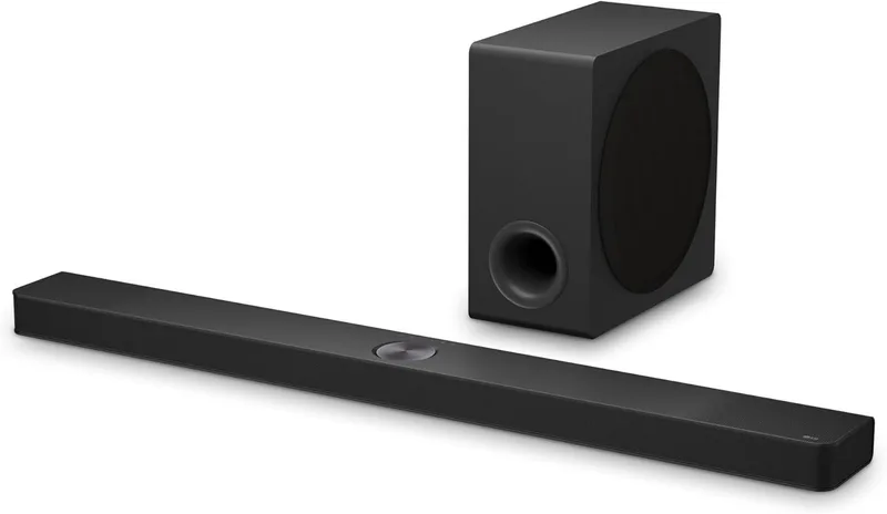 LG ▫️ DS90TY 5.1.3 Dolby Atmos Barra de Som (570 W) com subwoofer sem fios (Wow Cast, HDMI, Bluetooth) [2024]