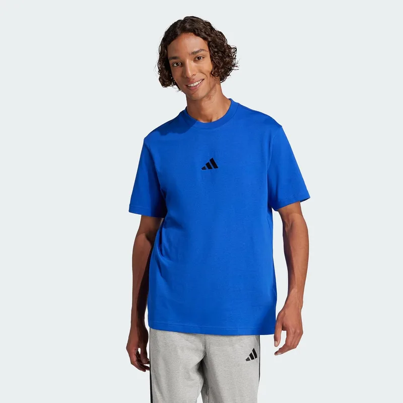 adidas ▫️ Camisola Essentials para homem, com logótipo pequeno, em malha simples