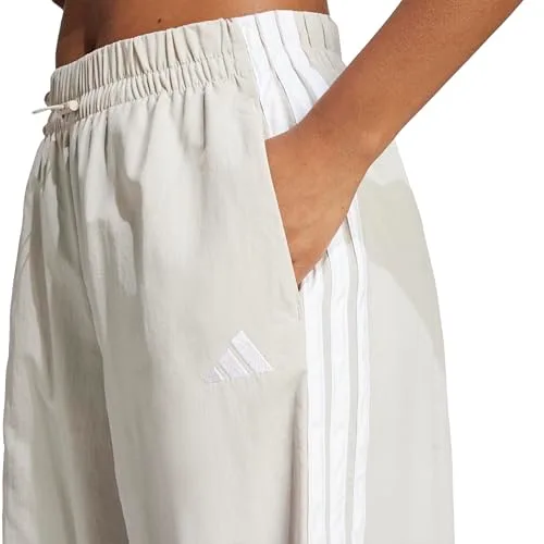 adidas ▫️ Calças Essentials Lifestyle Woven Parachute 3 Bandas para mulher 6
