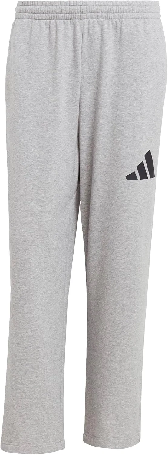 adidas ▫️ Calças de três barras com perna larga Essentials para homem
