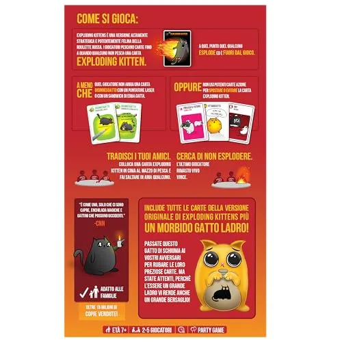 Exploding Kittens ▫️ Asmodee – : Cat Burglar Edition – Cartas do jogo 2