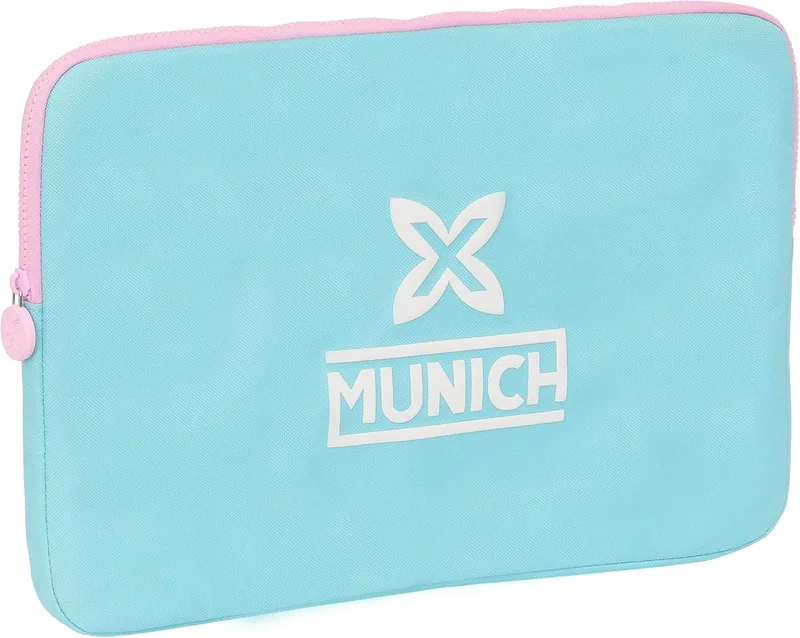 Safta ▫️ MUNICH HEAVEN - Bolsa para portátil de 15,6'', mochila, ideal para crianças de várias idades, confortável e versátil, de qualidade e resistente, 39,5 x 3,5 x 27,5 cm, cor azul-celeste