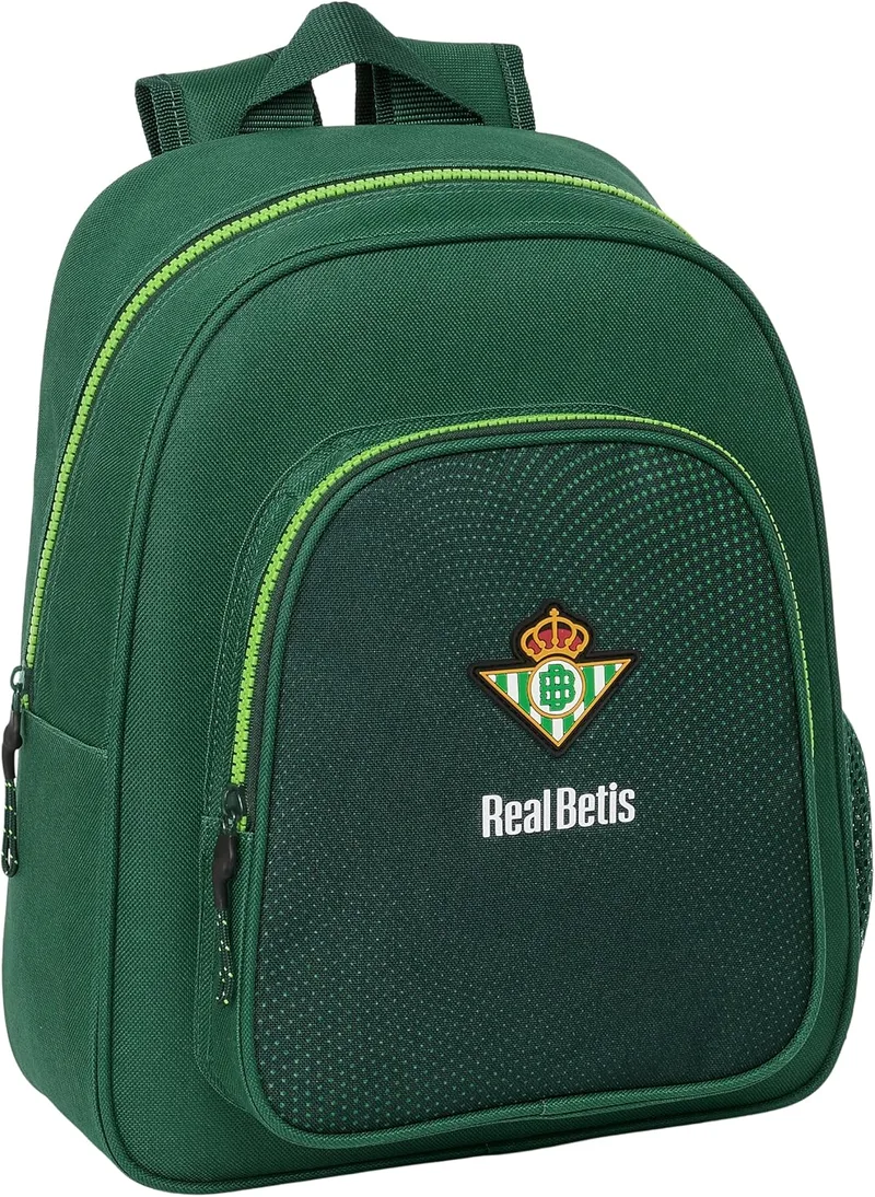 Safta ▫️ Mochila infantil do Real Betis Balompié, adaptável ao carrinho