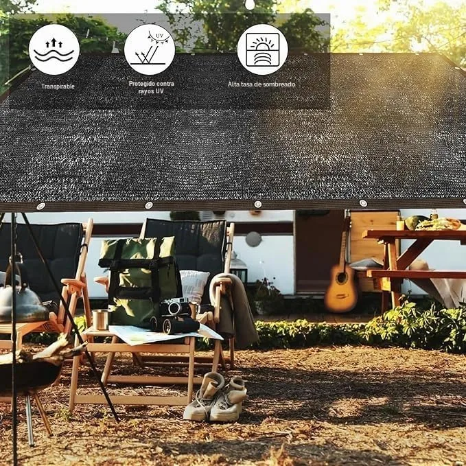 Sunshine smile ▫️ Rede de sombreamento 2 x 5 m, Rede de proteção solar com ilhós, Tecido de proteção visual com 90% de efeito de sombreamento, Rede de proteção solar para estufas, Rede de sombra para jardim, Rede de proteção 5