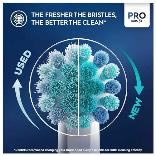 Oral-B ▫️ Kids - Cabeças de escova de substituição originais para crianças a partir dos 3 anos, embalagem de 8 4