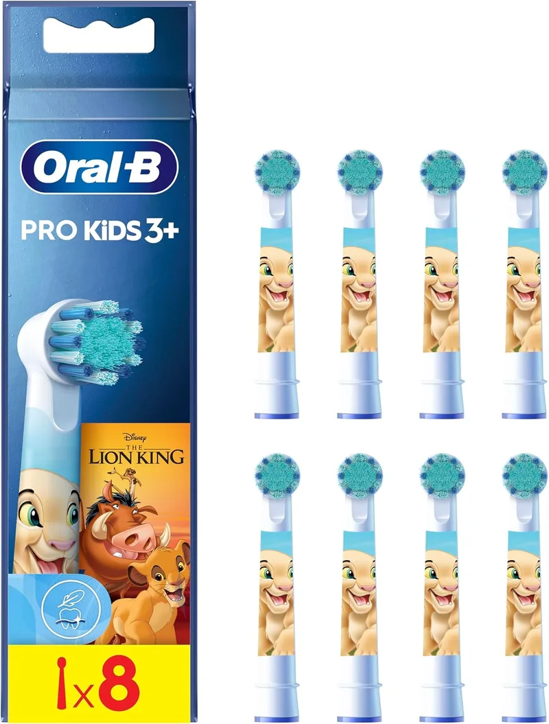 Oral-B ▫️ Kids - Cabeças de escova de substituição originais para crianças a partir dos 3 anos, embalagem de 8