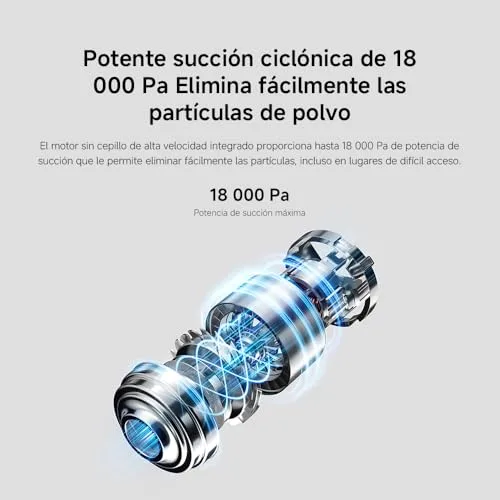 Xiaomi ▫️ G20 Lite Aspirador sem fios, 18 000 Pa/até 40 min, LED 5