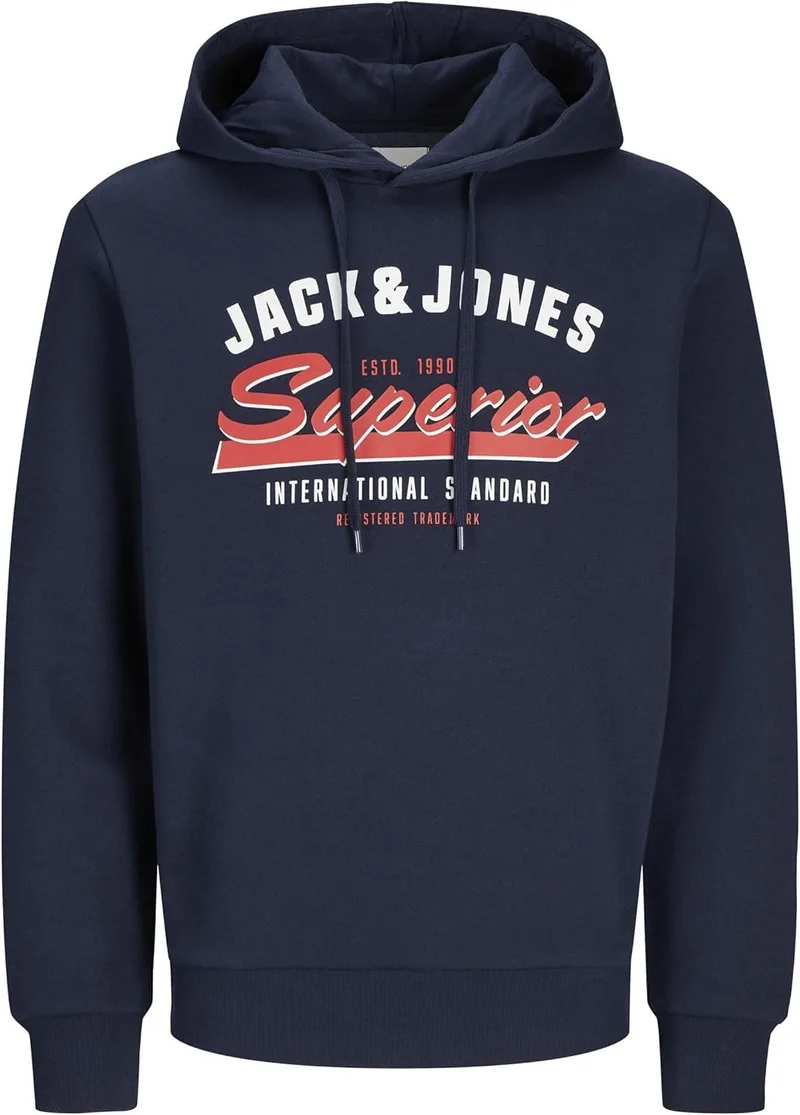 JACK & JONES ▫️ Moletom com capuz Logo Moletom com capuz