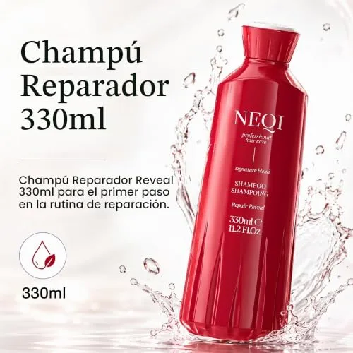Neqi ▫️ Champô Sem Sulfatos, Reparador e Hidratante para Cabelo Danificado, Vegano 7