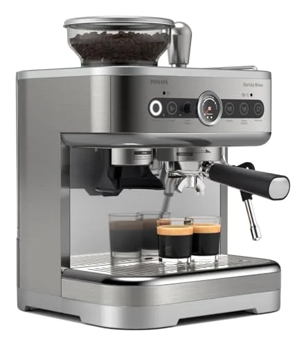PHILIPS ▫️ Máquina de café expresso semiautomática Barista Brew, 250 g, aço inoxidável 4