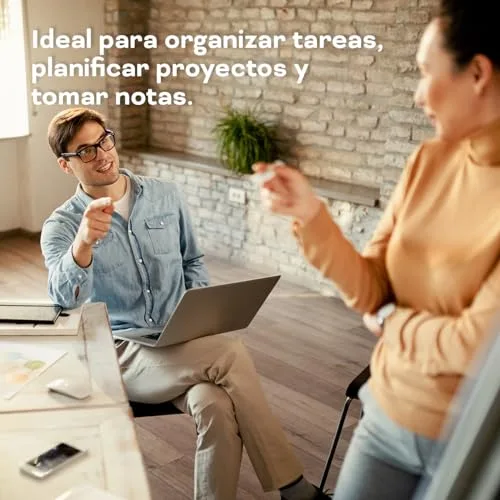 OFITURIA ▫️ Quadro Magnético Branco, Quadro com Moldura de Alumínio, Superfície Lisa e Fácil de Apagar, Quadro para Tomar Notas, Desenhar, Ensinar ou Organizar, Ferramenta para o Escritório e a Escola - (120x90) 3