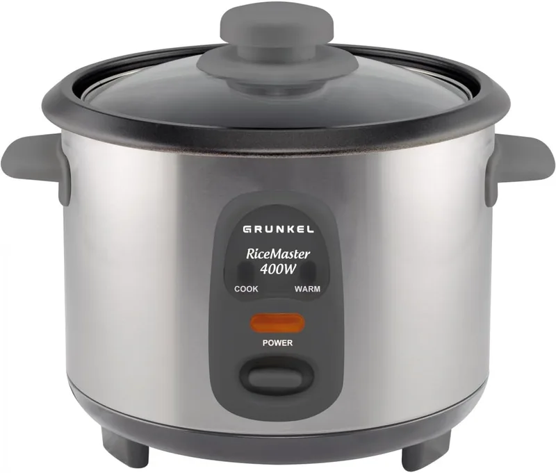 Grunkel ▫️ Panela de Arroz - RC-06L - 0,6L, 300W, função manter quente, interior antiaderente e tampa de vidro