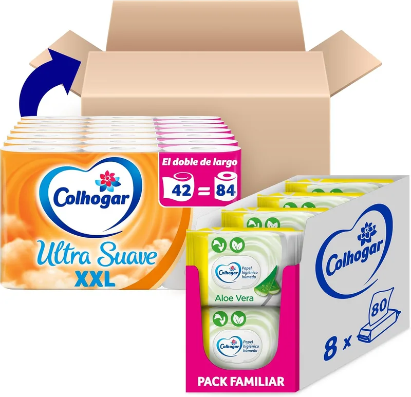 Colhogar ▫️ Ultra Suave XXL x42 + Moist Aloe Vera x640