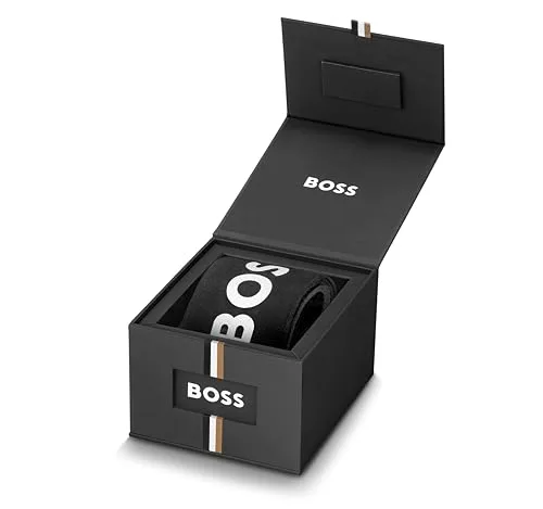 BOSS ▫️ Relógio analógico de quartzo para homem da marca da coleção Principle, com bracelete em pele ou aço inoxidável, disponível em preto, castanho, azul, verde ou cinzento 6