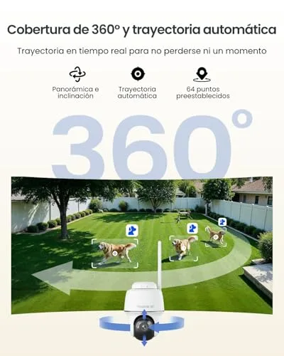 Reolink ▫️ Kit de Câmara de Vigilância Wi-Fi para Exterior com Energia Solar 4K, 360°, com Rastreamento Automático 3