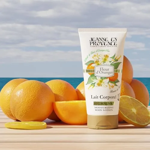Jeanne En Provence ▫️ Loção corporal hidratante e perfumada – Fragrância de flor de laranjeira – 95% de ingredientes naturais – Pele seca – Fabricado em Grasse – 200 ml 2