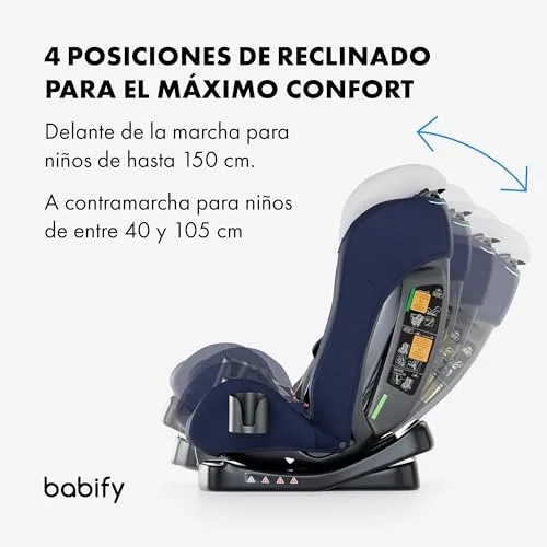 Babify ▫️ Cadeira de Carro para Bebés, Cadeira de Carro dos grupos 0, 1, 2 e 3 para crianças de 40 a 150 cm, Cadeira de Carro de Viagem Ajustável 3 em 1, Cadeira de Carro Portátil, Confortável e Resistente para Bebés e Crianças 3