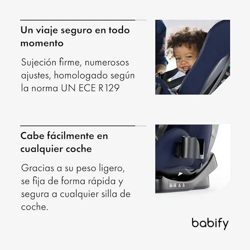 Babify ▫️ Cadeira de Carro para Bebés, Cadeira de Carro dos grupos 0, 1, 2 e 3 para crianças de 40 a 150 cm, Cadeira de Carro de Viagem Ajustável 3 em 1, Cadeira de Carro Portátil, Confortável e Resistente para Bebés e Crianças 5