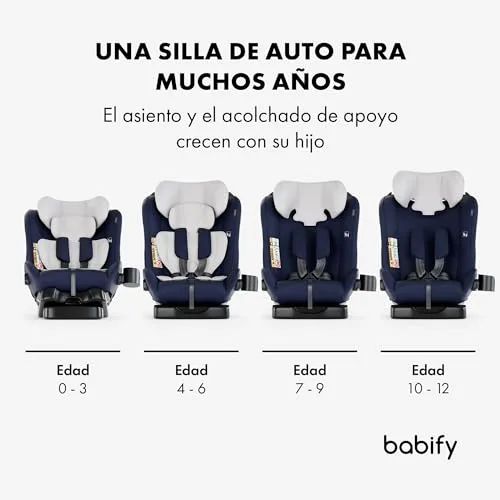 Babify ▫️ Cadeira de Carro para Bebés, Cadeira de Carro dos grupos 0, 1, 2 e 3 para crianças de 40 a 150 cm, Cadeira de Carro de Viagem Ajustável 3 em 1, Cadeira de Carro Portátil, Confortável e Resistente para Bebés e Crianças 6