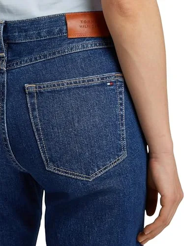 Tommy Hilfiger ▫️ Calças de ganga para mulher, modelo Classic Ace, corte reto 3