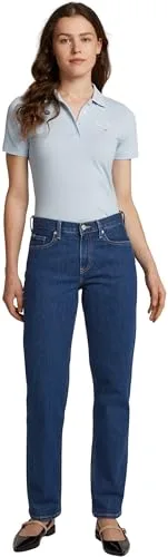 Tommy Hilfiger ▫️ Calças de ganga para mulher, modelo Classic Ace, corte reto 4