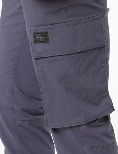 Calvin Klein ▫️ Calças Cargo para homem, corte justo, com bolsos 2