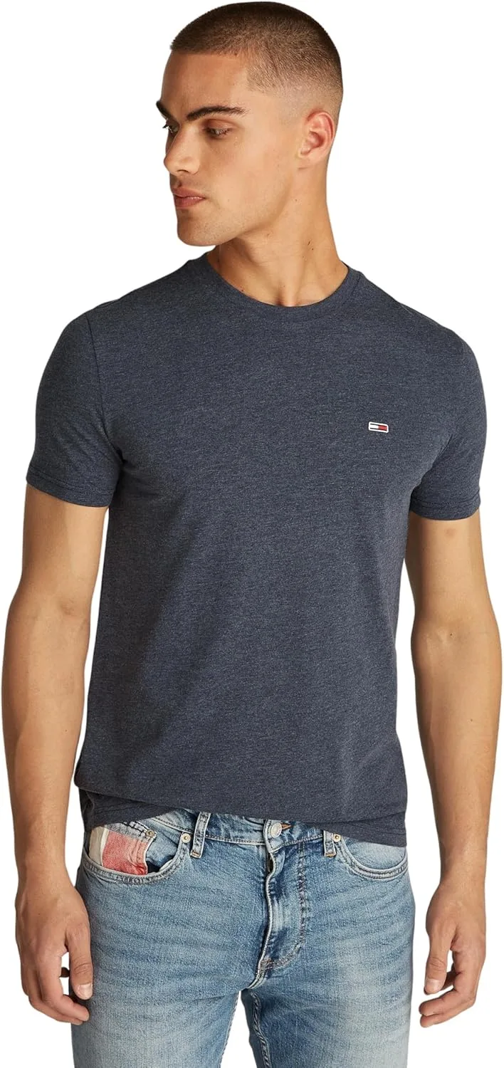 Tommy Jeans ▫️ T-shirt de manga curta com gola redonda para homem